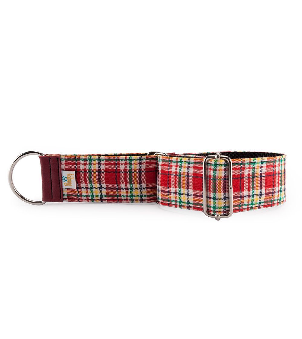 Collar Galgo Speedy Regulable Tart&aacute;n Rojo, , large Imagen numero 3
