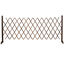 Outsunny Valla de Madera Extensible 37-225x30x106 cm Barrera de Seguridad para Perros Retr&aacute;ctil Multiusos para Decoraci&oacute;n C&eacute;sped Jard&iacute;n Patio Marr&oacute;n Carbonizado, , large indicador imagen numero 1