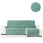 Cubre Sof&aacute; Protector Antimanchas acabado aterciopelado Verde Chaise Longue Derecho Extra 290 cm (300-350 cm), , large indicador imagen numero 1