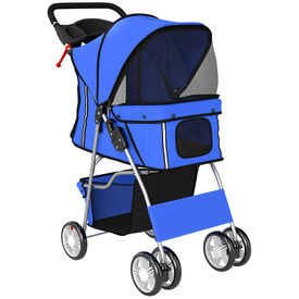 PawHut Carrito para Perro Azul