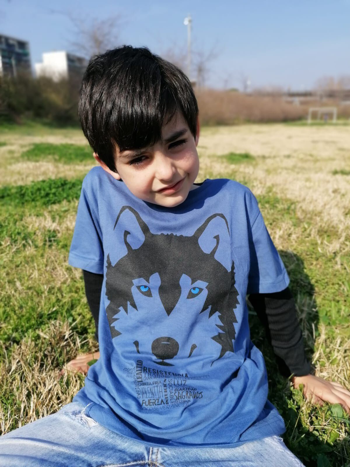 Camiseta niño/a lobo color Blanco thumbnail