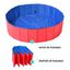 DZL esterilla plegable PVC antideslizante rojo y azul para mascotas, , large indicador imagen numero 3