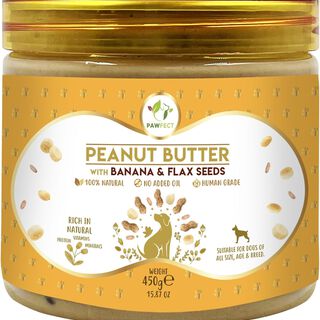 Pawfect Mantequilla de maní: plátano y semillas de lino