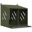 vidaXL Nido para gallinas con 8 compartimentos de metal verde oliva, , large indicador imagen numero 6