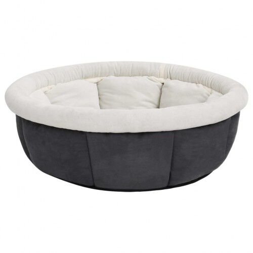 Vidaxl cuna redonda gris para perros, , large Imagen numero 4