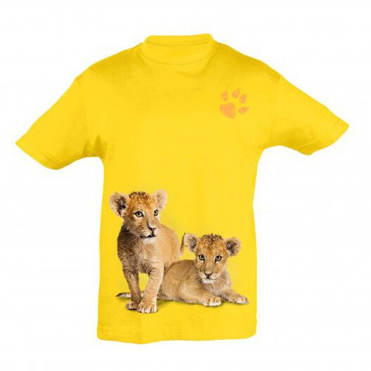 Camiseta Niño Leones bebé color Amarillo | Tiendanimal