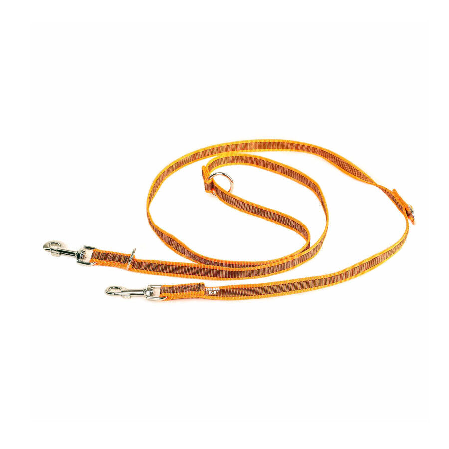 Julius K9 Correa Engomada Naranja para perros