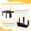 PawHut Barrera para Perros Negro, , large indicador imagen numero 4