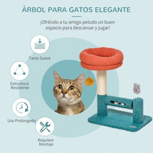 PawHut &aacute;rbol rascador peque&ntilde;o para gatos, , large Imagen numero 4