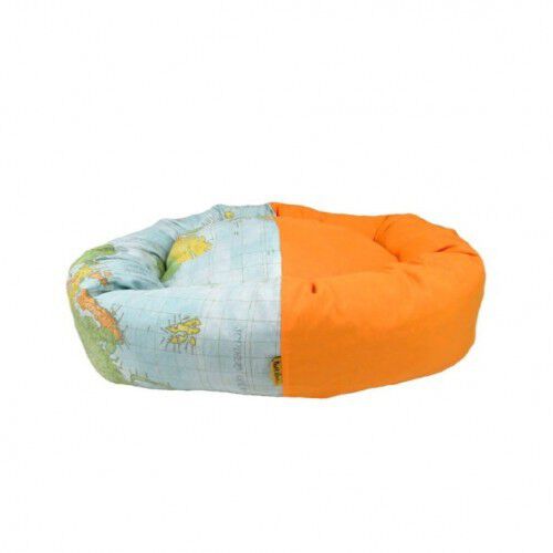 Cuna Donut Mapas para perros color Naranja, , large Imagen numero 1