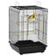 PawHut Jaula para Pájaros Jaula Metálica de Aves 40x40x59 cm con Techo Abatible 2 Perchas 2 Comederos y Bandeja Extraíble para Canarios Periquitos Negro, , large indicador imagen numero 3