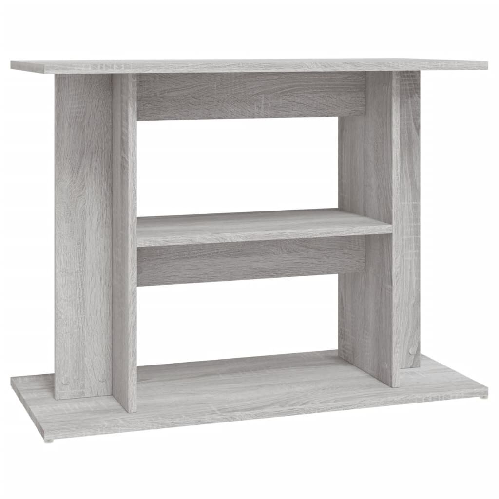 VidaXL Mesa de madera gris sonoma para acuarios