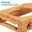 Edipets comedero doble blanco de madera para mascotas, , large indicador imagen numero 3
