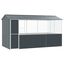 vidaXL Jaula para aves acero galvanizado gris antracita 215x78x200 cm, , large indicador imagen numero 5
