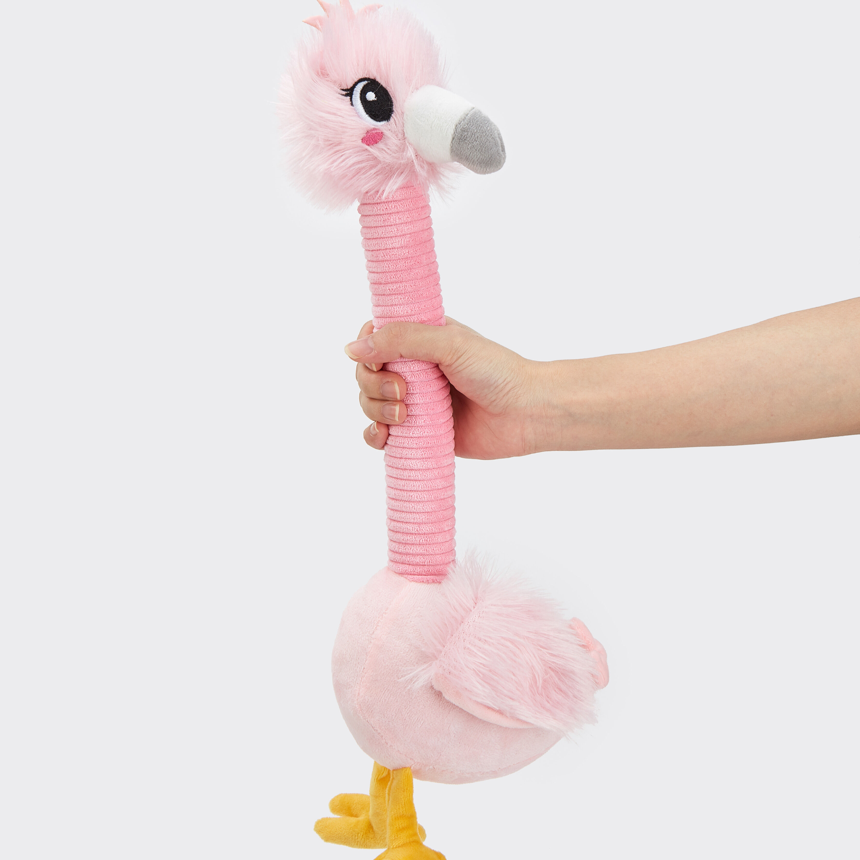 Juguete para Perro de Cuello Largo con Sonido Crinkle &ndash; Flamenco, , large Imagen numero 3