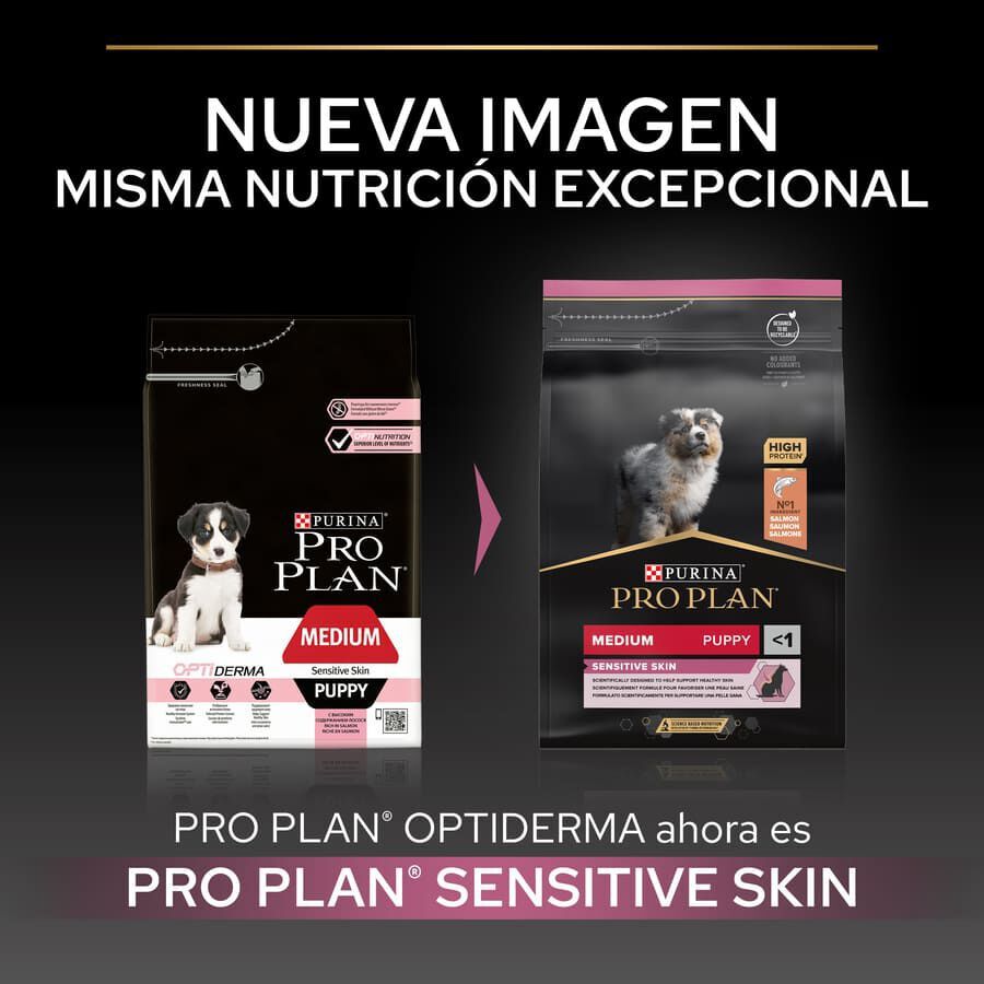 12 kg Pro Plan Puppy Medium Salm&oacute;n Piel sensible pienso para cachorros, , large Imagen numero 2