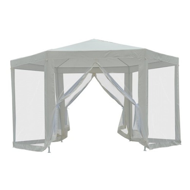 Carpa Hexagonal con mosquitera color Crema, , large image number null