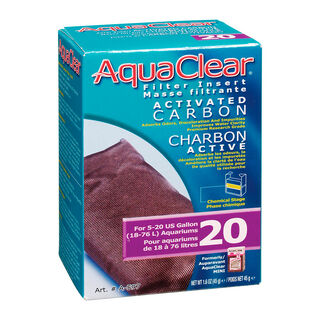 Aquaclear Carbón Activo Recambio para filtro mochila de acuarios