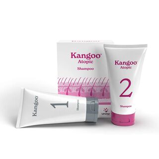 Champú Kangoo Atopic 2 envases de 150 ml Champú dermatológico para perros y gatos con piel sensible Urano