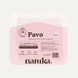 Natuka Snack Natural Menú Cocinado Pavo para perros