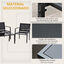 Outsunny Muebles de Jardín Negro, , large indicador imagen numero 5