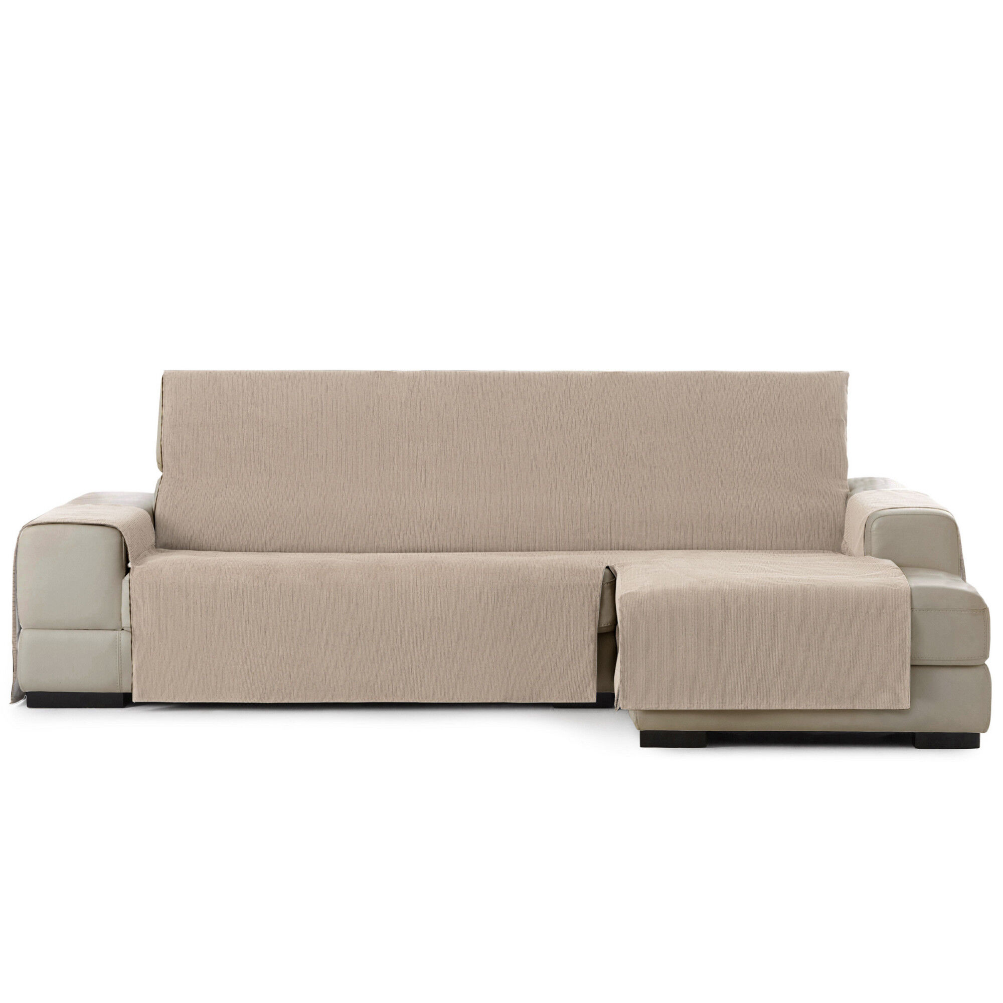 Vipalia Protector Funda Chaise Longue Lisa. Cubresofa Chenilla. Dise&ntilde;o Elite. Color Beige. Chaise Largo Derecha, , large Imagen numero 4