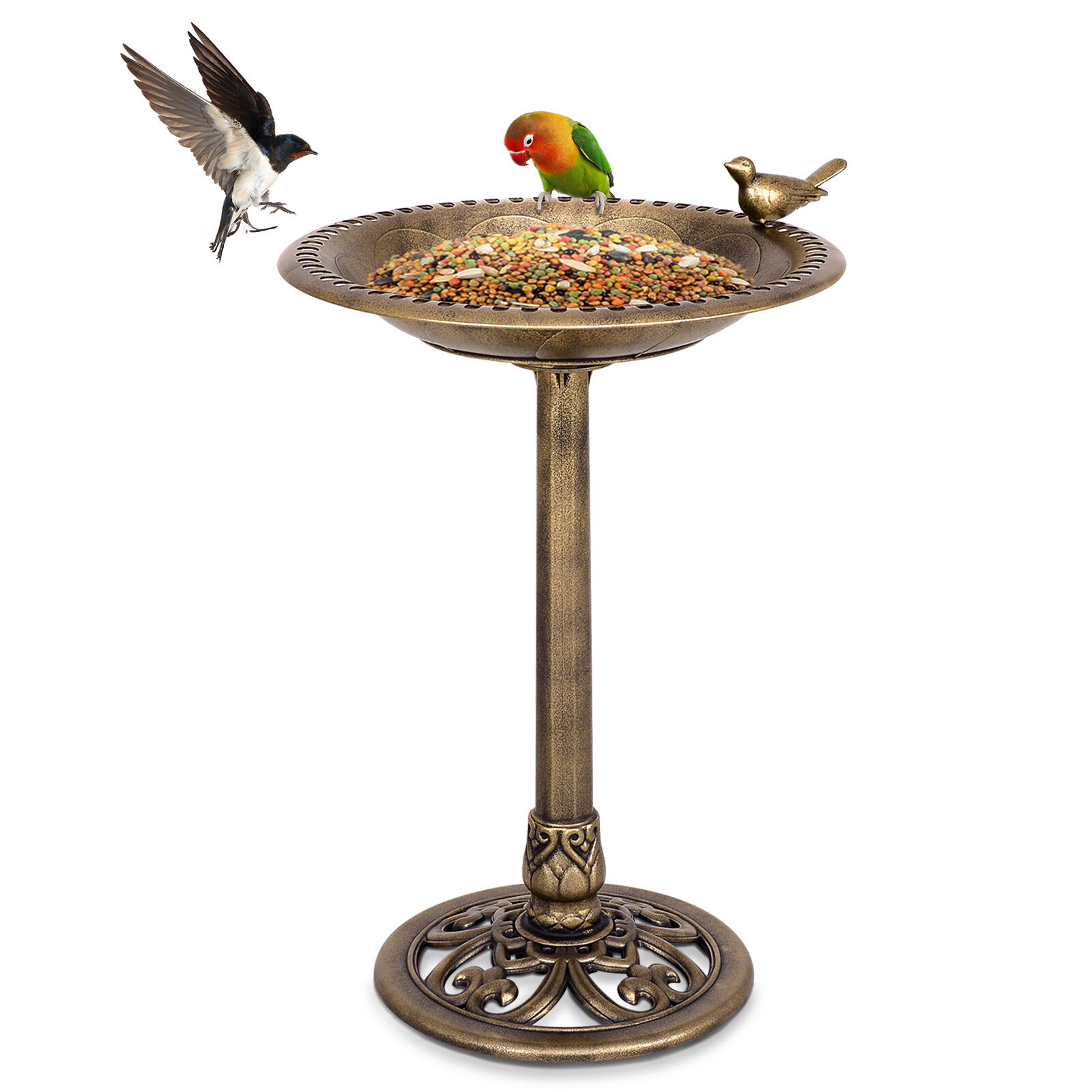 COSTWAY Comedero para P&aacute;jaros de Pie 50x76 cm Estaci&oacute;n de Alimentaci&oacute;n de Aves para Jard&iacute;n Decoraci&oacute;n Exterior, , large Imagen numero 1