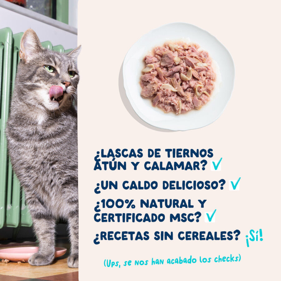 70 g Edgard & Cooper Filetes de At&uacute;n y Calamar lata para gatos, , large Imagen numero 4
