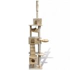 Rascador para gatos con condominios color Beige, , large image number null