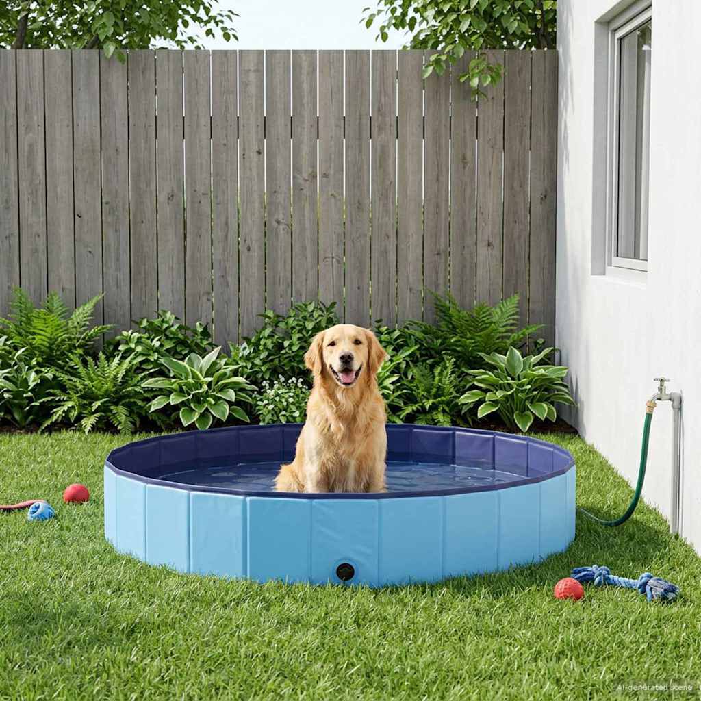 vidaXL Piscina para Perros PVC Grueso mascotas Nadar Ba&ntilde;o de al Aire Libre, , large Imagen numero 2
