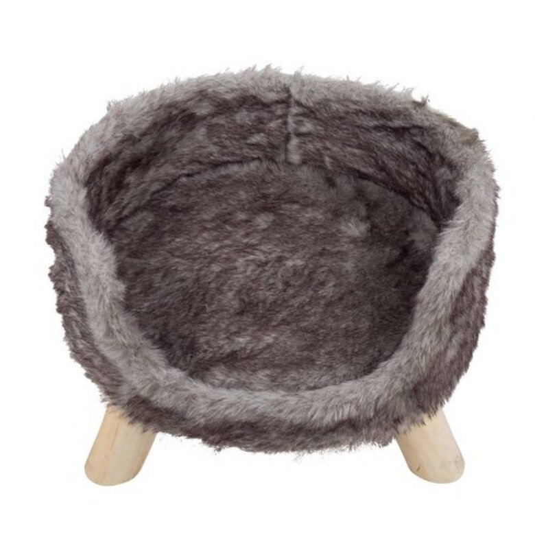 Cama afelpada District70 Nordic para gatos color Plateado, , large image number null