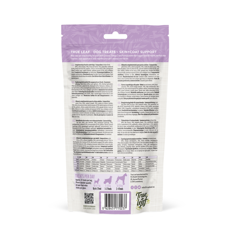Snacks para la piel True Hemp Skin & Coat sabor Pollo, , large Imagen numero 3