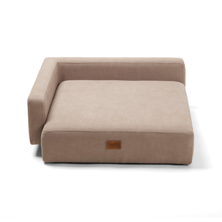 Leeby sof&aacute; chaiselongue beige para perros, , large Imagen numero 3