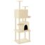 vidaXL Rascador para gatos con postes de sisal crema 180 cm, , large indicador imagen numero 1