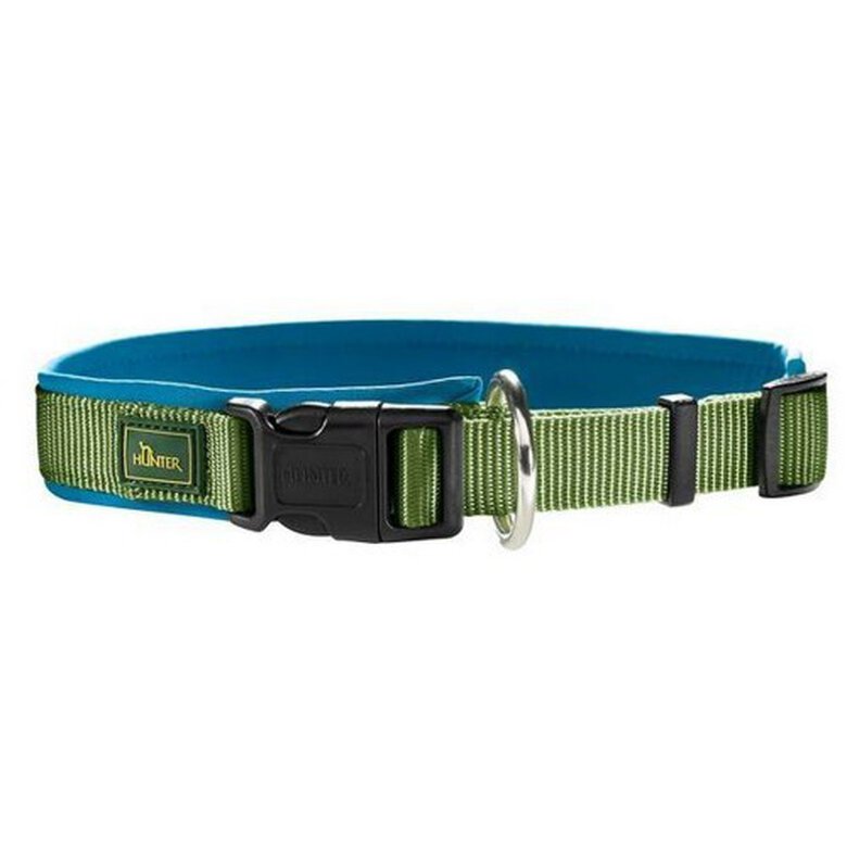 Collar de nylon para perros color Verde/Azul Petróleo, , large image number null
