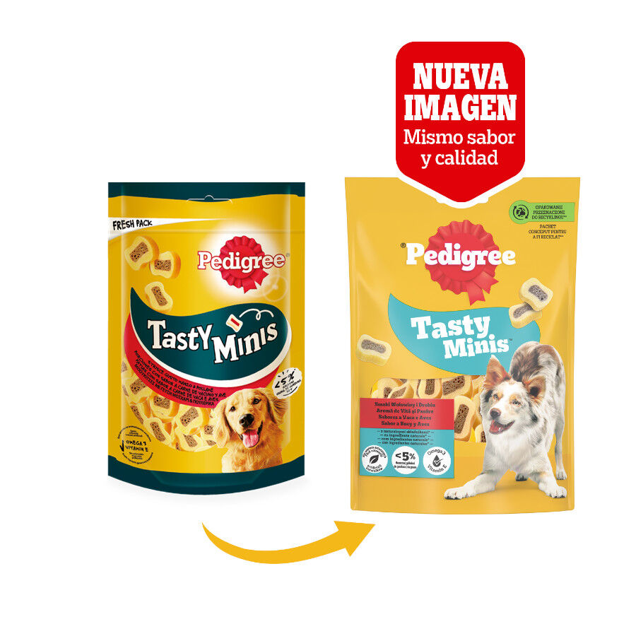 Pedigree Tasty Mini Snacks Sabor Buey y Ave para Perros thumbnail