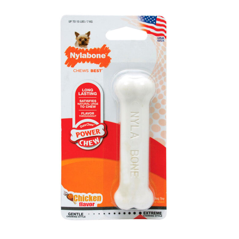 Nylabone Dura Chew Wolf hueso mordedor de nylon para perros, , large image number null