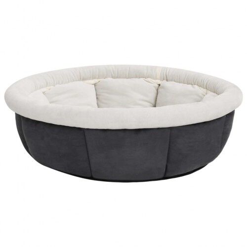 Vidaxl cuna redonda gris para perros, , large Imagen numero 2