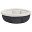 Vidaxl cuna redonda gris para perros, , large indicador imagen numero 2