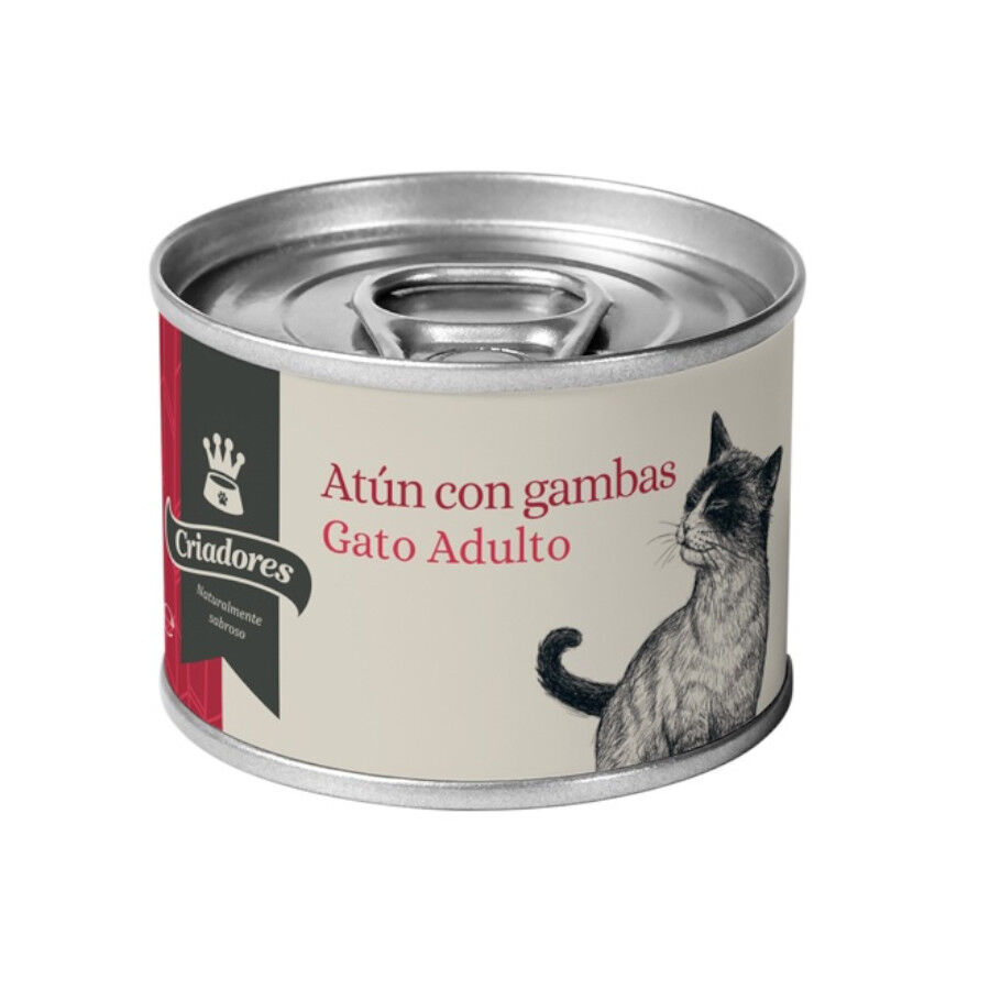 Criadores comida h&uacute;meda gatos natural at&uacute;n-gambas Imagen numero 1