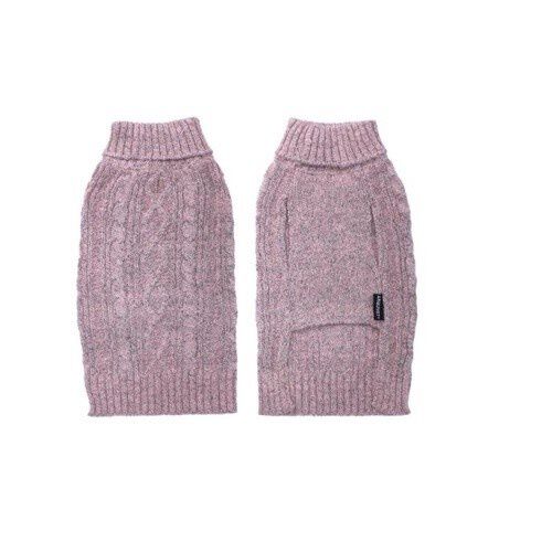 Jersey de punto trenzado color Rosa, , large Imagen numero 2