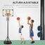 SPORTNOW Canasta de Baloncesto ajustable Amarilla para interior y exterior, , large indicador imagen numero 4