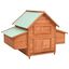 Vidaxl gallinero exterior color madera, , large indicador imagen numero 1