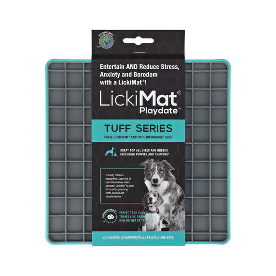 Comedero LickiMat Tuff Playdate Azul para perro, , large Imagen numero 1