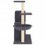 vidaXL Rascador para gatos con postes de sisal gris oscuro 83 cm, , large indicador imagen numero 3