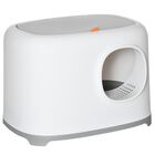 PawHut arenero caja cerrado blanco para gatos, , large image number null