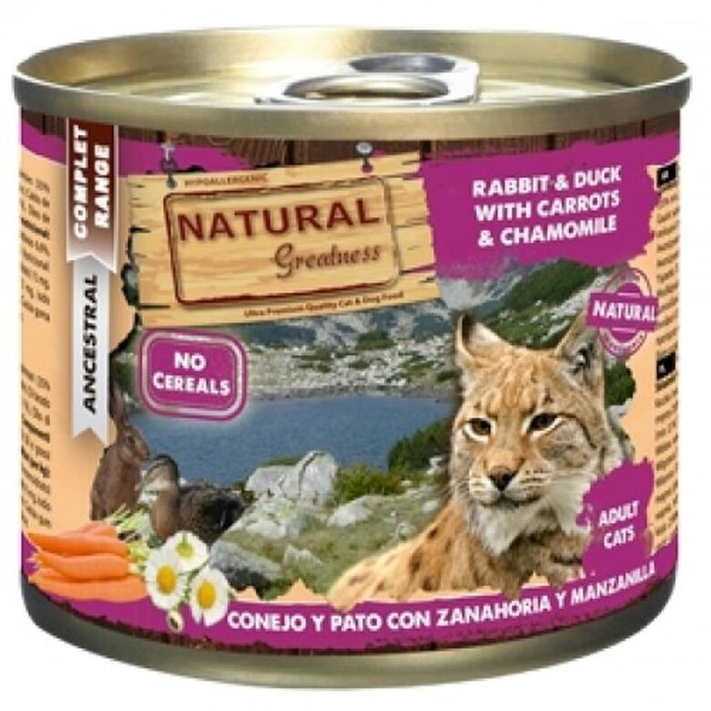 Pack de 6 latas de comida húmeda para gatos sabor Conejo, , large image number null