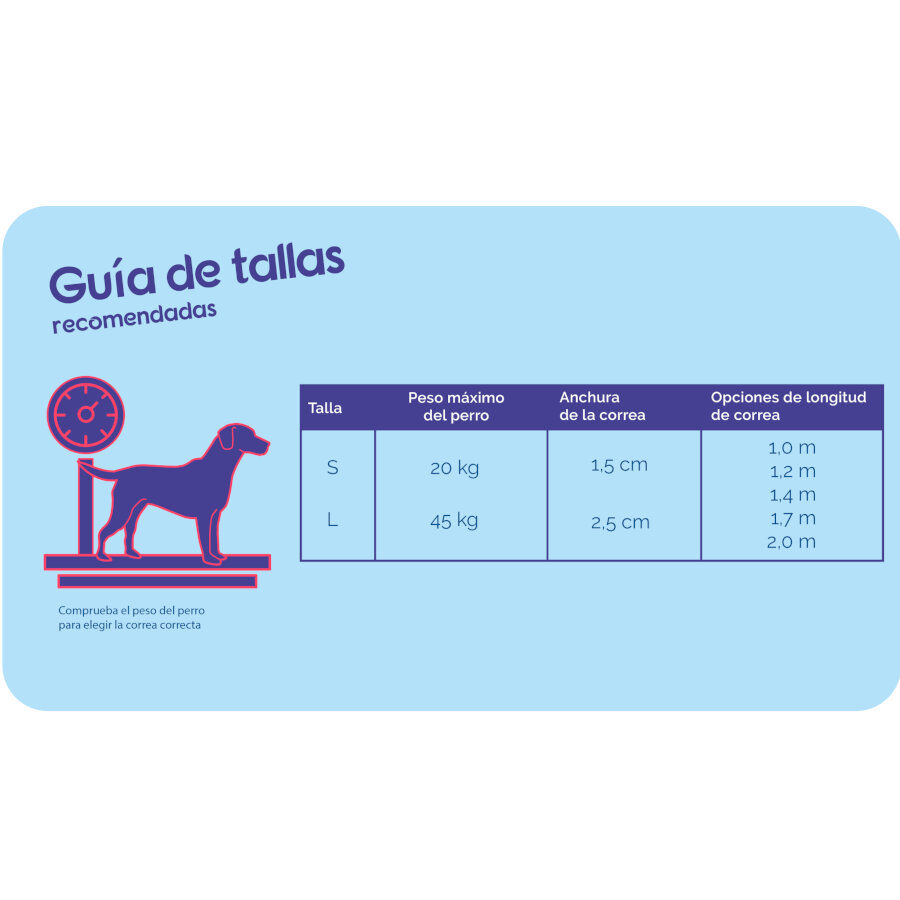 Halti correa de doble enganche morada para perros, , large Imagen numero 5