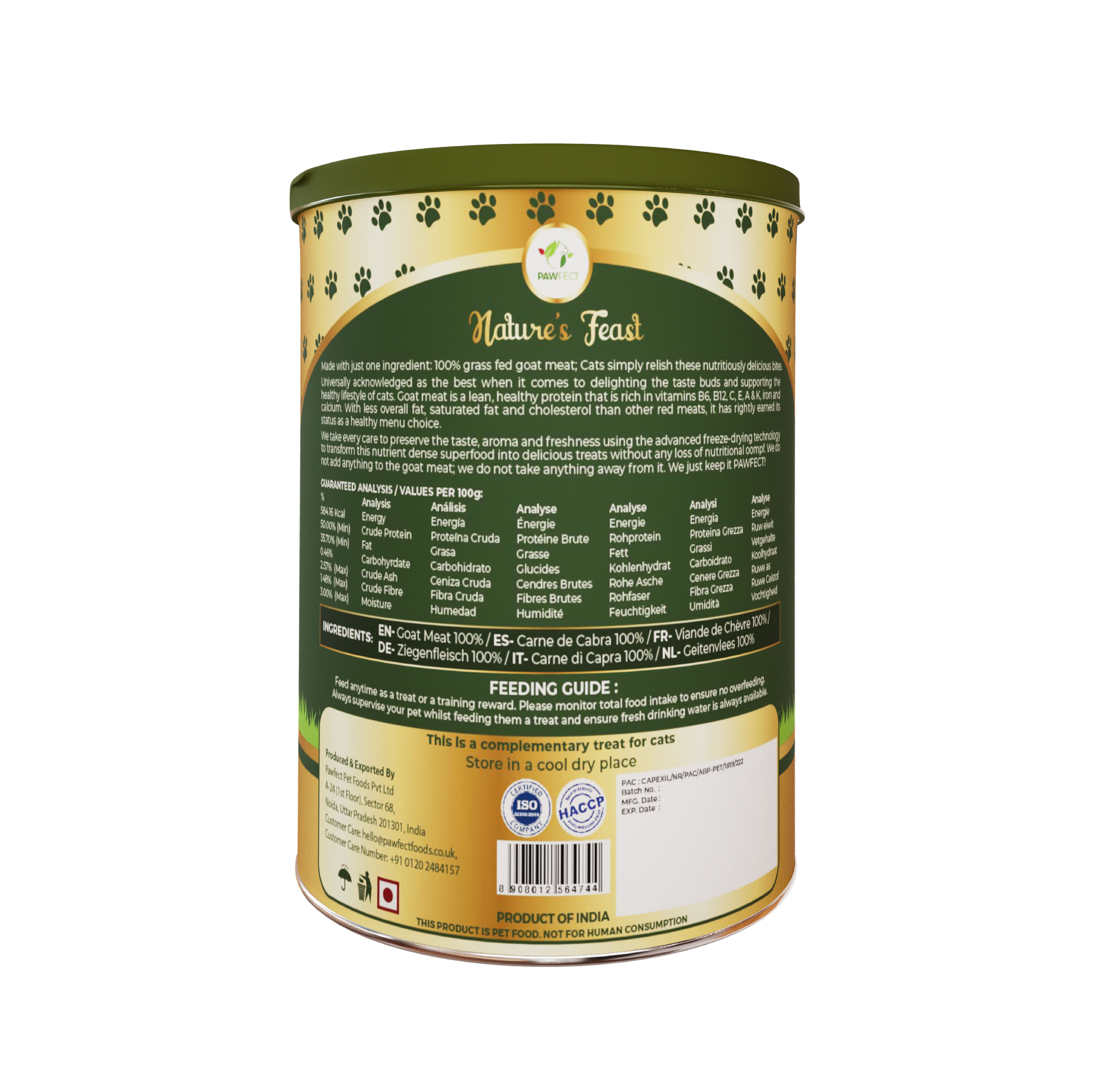 Golosinas liofilizadas para gatos: carne de cabra (50 g/1,76 oz), , large Imagen numero 2