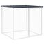 vidaXL Gallinero con techo acero galvanizado antracita 203x98x90 cm, , large indicador imagen numero 13